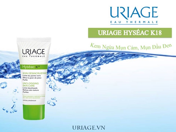 Giới thiệu Kem trị mụn Uriage Hyseac K18
